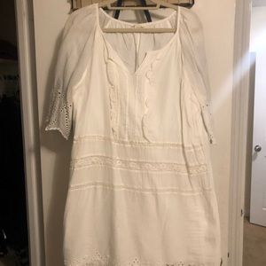 Beautiful white cotton & lace dress